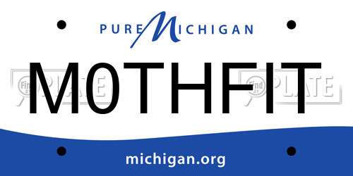 M0THFIT Michigan License Plate