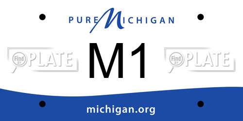 M1 Michigan License Plate