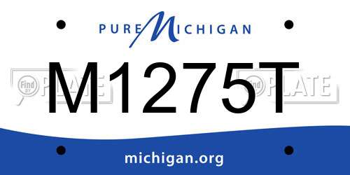 M1275T Michigan License Plate