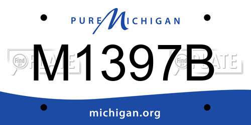 M1397B Michigan License Plate