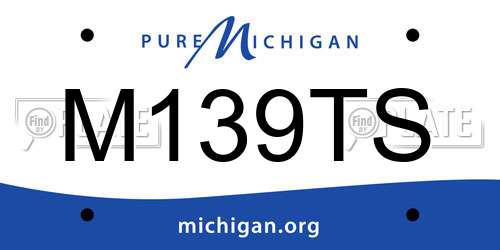 M139TS Michigan License Plate
