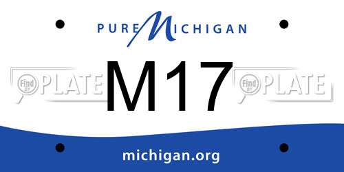 M17 Michigan License Plate