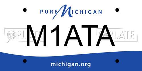 M1ATA Michigan License Plate