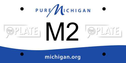 M2 Michigan License Plate
