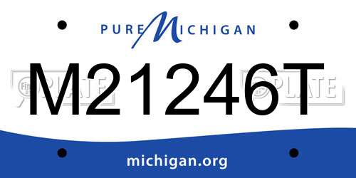 M21246T Michigan License Plate
