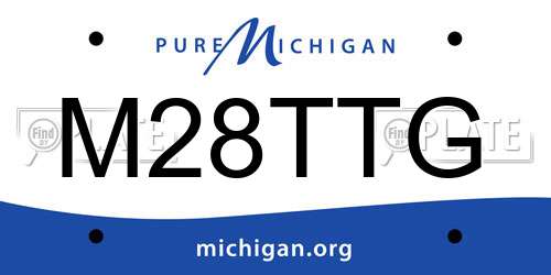 M28TTG Michigan License Plate