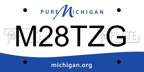 M28TZG Michigan License Plate