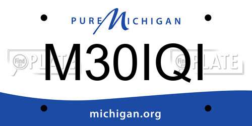 M30IQI Michigan License Plate