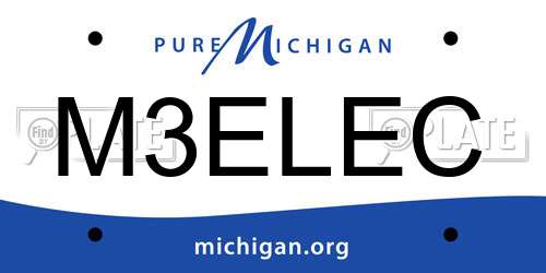 M3ELEC Michigan License Plate