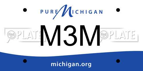 M3M Michigan License Plate
