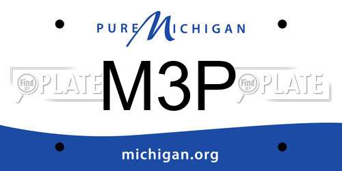 M3P Michigan License Plate