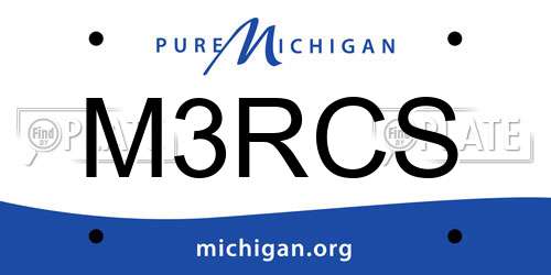 M3RCS Michigan License Plate