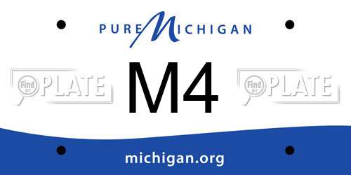 M4 Michigan License Plate