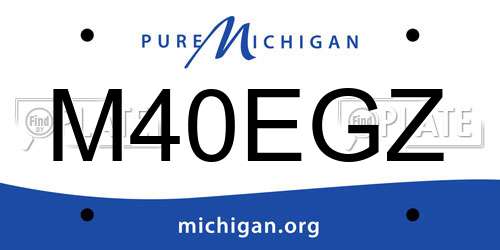 M40EGZ Michigan License Plate