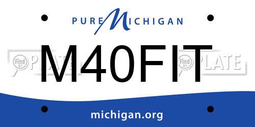 M40FIT Michigan License Plate