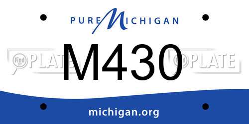 M430 Michigan License Plate