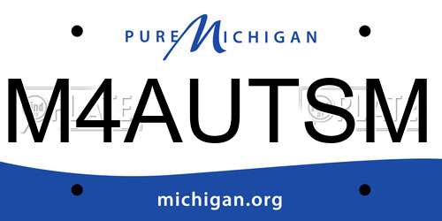 M4AUTSM Michigan License Plate