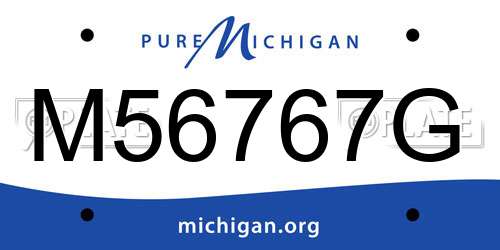 M56767G Michigan License Plate
