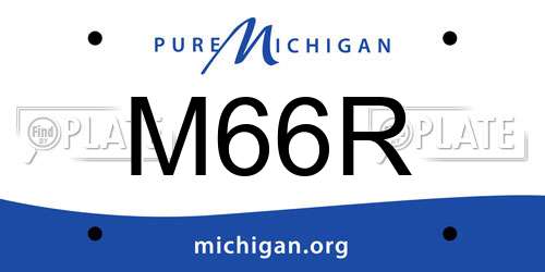 M66R Michigan License Plate