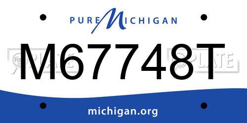 M67748T Michigan License Plate