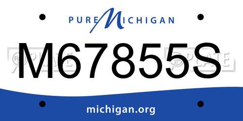 M67855S Michigan License Plate