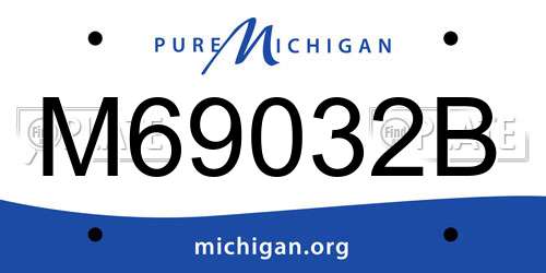 M69032B Michigan License Plate