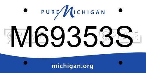 M69353S Michigan License Plate