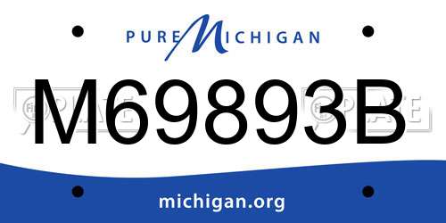 M69893B Michigan License Plate