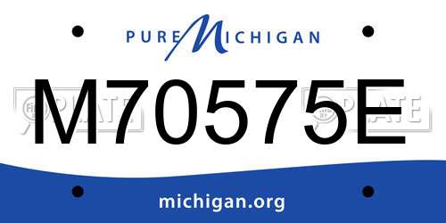 M70575E Michigan License Plate