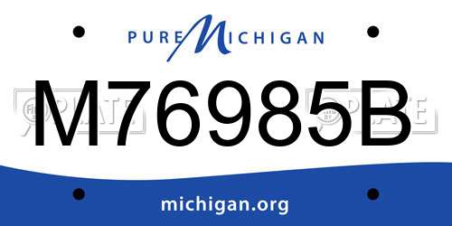 M76985B Michigan License Plate