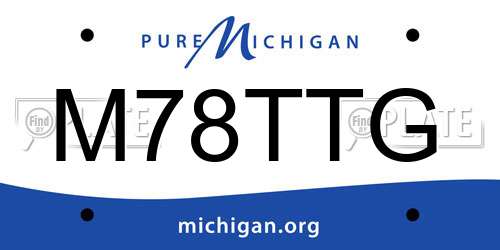 M78TTG Michigan License Plate