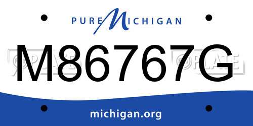 M86767G Michigan License Plate
