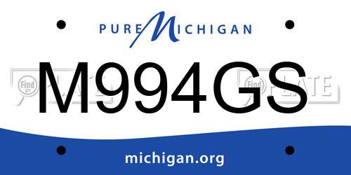 M994GS Michigan License Plate