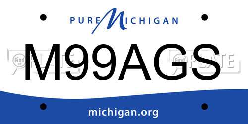 M99AGS Michigan License Plate