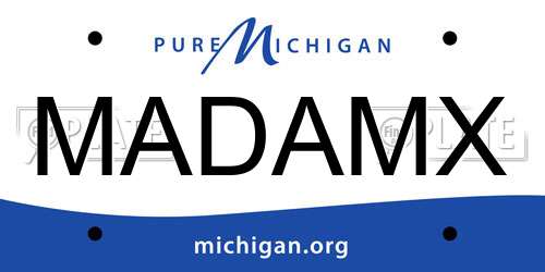 MADAMX Michigan License Plate