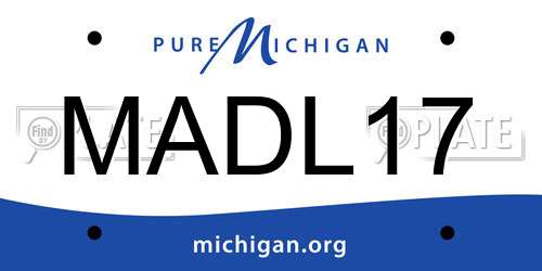 MADL17 Michigan License Plate