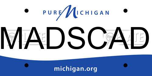 MADSCAD Michigan License Plate