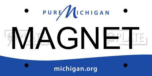 MAGNET Michigan License Plate