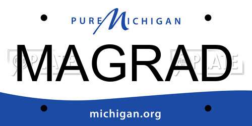 MAGRAD Michigan License Plate