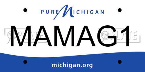 MAMAG1 Michigan License Plate