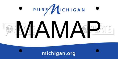 MAMAP Michigan License Plate