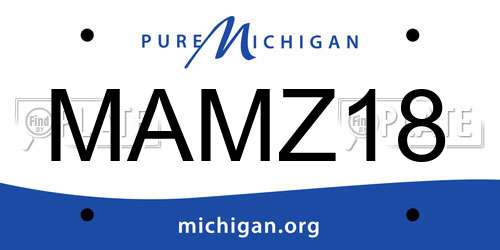 MAMZ18 Michigan License Plate
