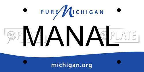 MANAL Michigan License Plate