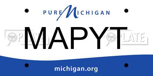 MAPYT Michigan License Plate