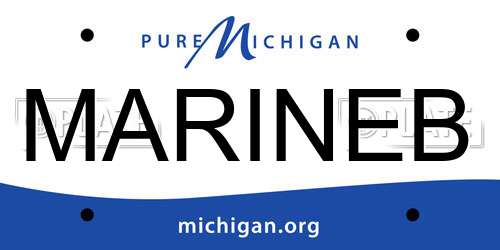 MARINEB Michigan License Plate