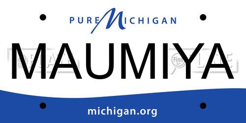 MAUMIYA Michigan License Plate