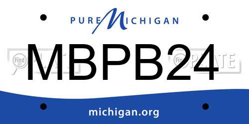 MBPB24 Michigan License Plate