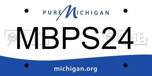 MBPS24 Michigan License Plate