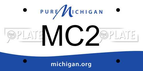 MC2 Michigan License Plate