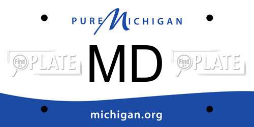 MD Michigan License Plate